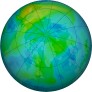 Arctic ozone map for 2025-10-11